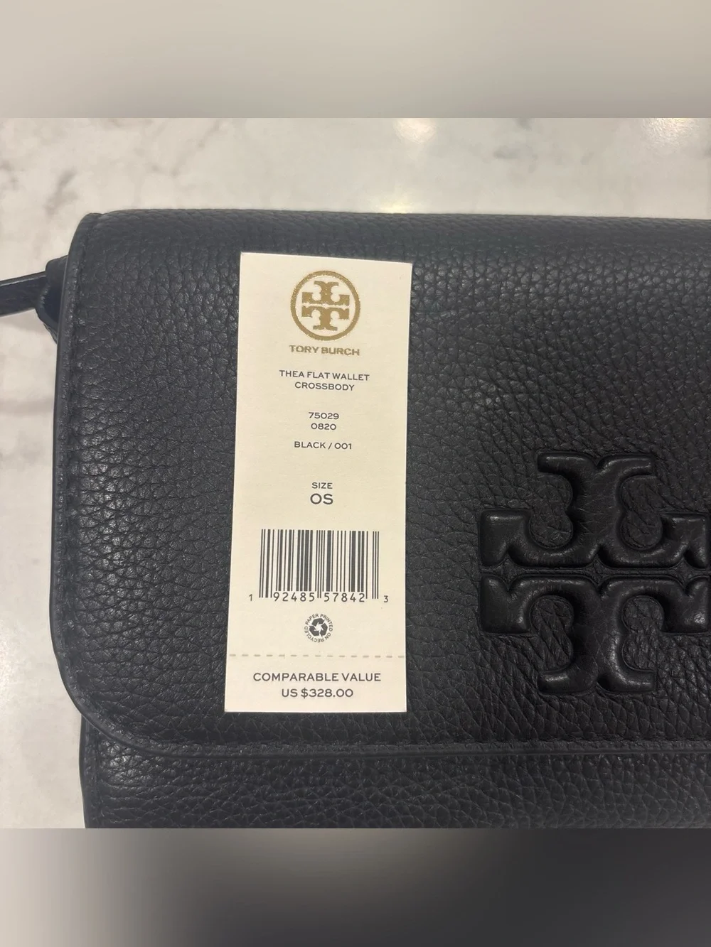 Tory Burch Black Leather Clutch with Wallet